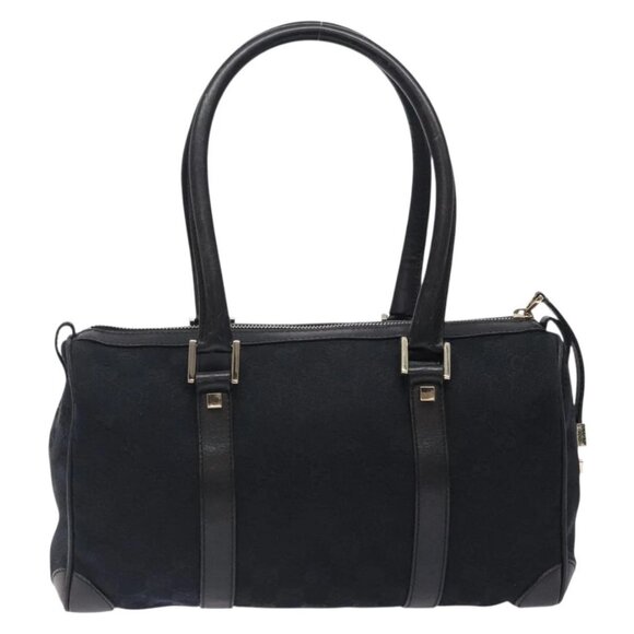GUCCI GG Canvas Shoulder Bag Black Gold 000 0851 3754 Auth 132140 - Picture 3 of 15